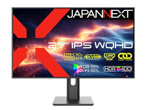 JAPANNEXT JN-IPS27Q4FL-HSPC9-DL tfBXvC 27^/ 2560×1440/ HDMI×1ADP×1AUSB-C×1/ ubN/ Xs[J[L/ 2Nۏ