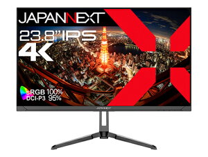 JAPANNEXT JN-IPS2380UHDR �t���f�B�X�v���C 23.8�^/ 3840×2160/ HDMI×2�ADP×2/ �u���b�N/ �X�s�[�J�[�L/ 2�N�ۏ�