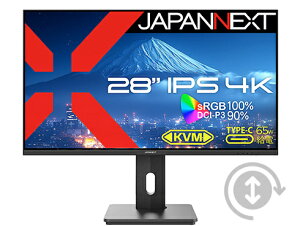 JAPANNEXT JN-IPS28U-HSPC6 tfBXvC 28^/ 3840×2160/ HDMI×1ADP×1AUSB-C×1/ ubN/ Xs[J[L/ 2Nۏ