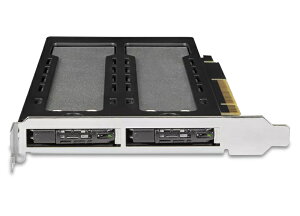 ICY DOCK MB842MP-B 2 x M.2 NVMe SSDڗp[ouA_v^ PCIe4.0 x8gXbgΉiPCIe@\Kvj