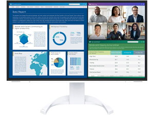 EIZO EV2740X-WT 液晶ディスプレイ 27型/ 3840×2160/ USB Type-C、DisplayPort、HDMI×2/ ホワイト/ スピーカー:あり