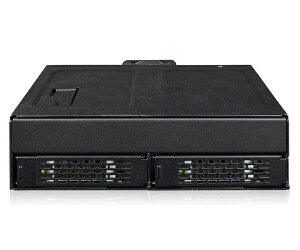 ICY DOCK MB105VP-B 2 x 2.5C` U.2/ U.3 NVMe SSDڗp[ouP[X PCIe 4.0Ή 5.25C`xCTCY