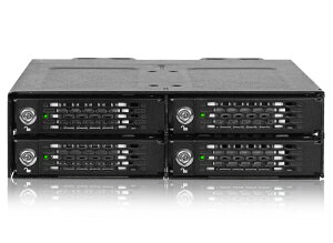 ICY DOCK MB720MK-B V3 ICYDOCK 4 x M.2 NVMe SSDڗp [ouP[X@PCIe 4.0Ή@5.25C`xCTCY