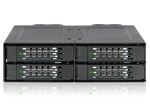 ICY DOCK MB699VP-B V3 4 x 2.5C` U.2/ U.3 NVMe SSDڗp[ouP[X PCIe 4.0Ή 5.25C`xCTCY