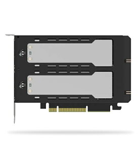 ICY DOCK MB842M5P-B ICYDOCK2 x M.2 NVMe SSDڗp[ouA_v^ PCIe5.0 x8gXbgΉiPCIe@\Kvj