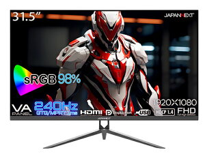 JAPANNEXT JN-V315G240FHDR Q[~OtfBXvC 31.5^/ 1920×1080/ HDMI×2ADP×1/ ubN/ Xs[J[FL/ 2Nۏ