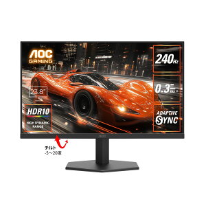 AOC 24G11ZE/11 Q[~OtfBXvC 23.8^/ 1920×1080/ HDMIADisplayPort/ ubN/ Xs[J[FȂ/ 240Hz