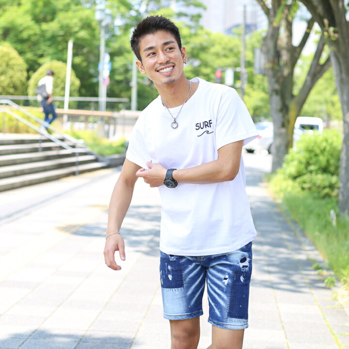 楽天市場 サーフ4連デザインプリントtシャツ メンズ レディース ペアルック リンクコーデ リゾート ビーチシーン 半袖 トップス Tシャツ オーバーサイズ 丸首 Uネック ヤシの木 ブラック ホワイト サーフボード ハワイアン Pluuhall 楽天市場店