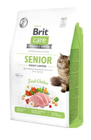 Brit ケア　キャット　シニア　400g　グレインフリー【ブリットケア　猫　ウェイトコントロール　チキン】○