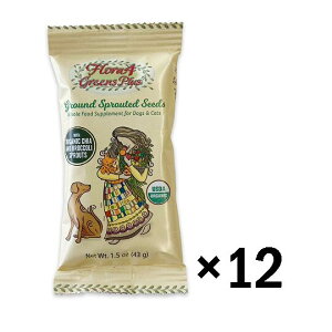 カーナ4 FLORA4 グリーンプラスローフードトッパー スプラウトシード 43g×12袋【CARNA4】【犬・猫用 サプリメント】 ○