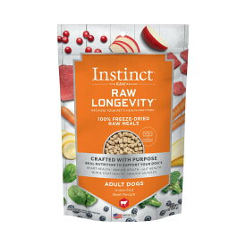 インスティンクト　ローロンジェビティ　成犬　ビーフ　269g【Instinct　Raw Longevity　フリーズドライ　ドッグフード　総合栄養食】 ○