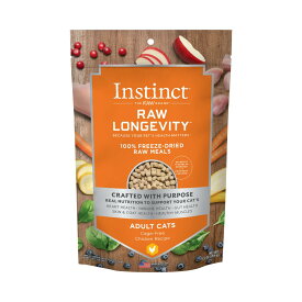 インスティンクト　キャット　ローロンジェビティ　成猫　チキン　269g【Instinct　Raw Longevity　フリーズドライ　キャットフード　総合栄養食】 ○