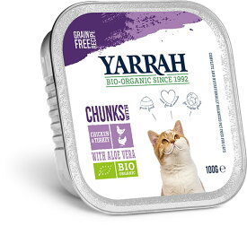 ヤラー　チキンとターキーのキャットチャンク 100g[YARRAH]【ウェットフード】 ○