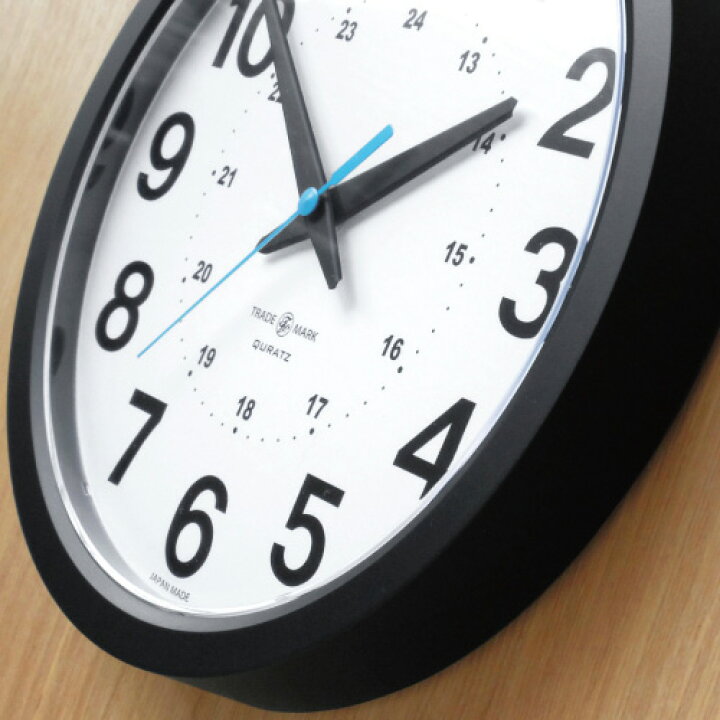 楽天市場】【送料無料】 Trade Mark 24-Hour Round Wall Clockトレード 
