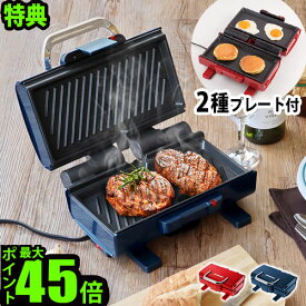＼選べる特典付／ホットプレート ホットサンドメーカー 電気 耳までレコルト 2ウェイグリル アメット recolte 2Way Grill Amet RWG-1一人用 パーティー キッチン家電 結婚祝い ギフト プレゼント おしゃれ◇おすすめ 焼肉 料理 送料無料 P10倍