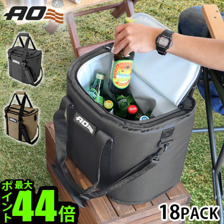 AO Coolers エーオークーラー 18パック トランク ソフトクーラー ブラック 軽量 保冷 クーラーボックス AO18BK 日本正規品  [並行輸入品]