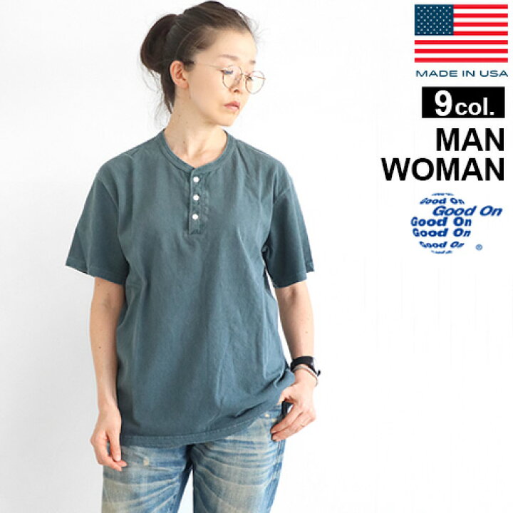 楽天市場 Tシャツ メンズ ヘンリーネック レディース 半袖 あす楽14時まで ネコポスokgood On Henley Neck T Shirts Gost1102グッド オン ヘンリー ネック Tシャツデザイン シンプル おしゃれ U S A アメリカ Cotton Usa コットン 綿 丈夫 タフ Plywood キッチン
