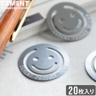 ネコポスOK クリップ かわいい 文房具 笑顔 スマイルハッピー フェイス クリップ 20枚 HAPPY FACE CLIP書…