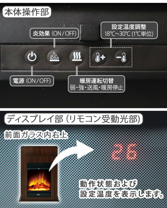 楽天市場】【選べる特典付】 電気暖炉 ディンプレックスDimplex 