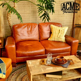レザーソファ ソファ 2人掛け アメリカンヴィンテージ【メーカー直送品】 アクメファニチャー フレスノ ソファ ACME Furniture FRESNO SOFA 2P（G）ソファー 新生活 ◇ おしゃれ クール 家具 アンティーク F