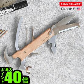＼MAX41倍／十徳ナイフ マルチツール アウトドアグッズ【あす楽14時まで】キッカーランド ウッドハンマーマルチツールKIKKERLAND Wood Hammer Multi-toolキャンプ用品 万能ナイフ 防災グッズ 携帯工具