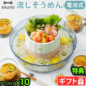 【選べる特典付】 流しそうめん機 ファミリー 流しそうめん器BRUNO 流しそうめん [BHK165-MLT]ブルーノ バーベキュー アウトドア 洗える おもちゃ 口コミ ランキング おすすめ パーティー◇ 送料無料 P10倍