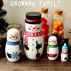 Ⴞ u }g[VJ NX}X T^N[VJ SANTACRYOSHIKA snowman Family Xm[}t@~[NX}XG NX}XObY l`  k 聞nhCh 