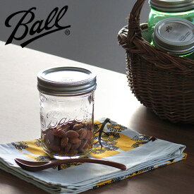 メイソンジャー 保存容器 【あす楽14時まで】 BALL メイソンジャー 《ワイドマウス 16oz 480ml クリア》 16オンス Mason jar WIDE MOUTH 限定 Ball社 ガラス ジョッキ 保存ビン◇アメリカ フタ 密閉 透明 サラダ 収納 容器 ワイド plywood F