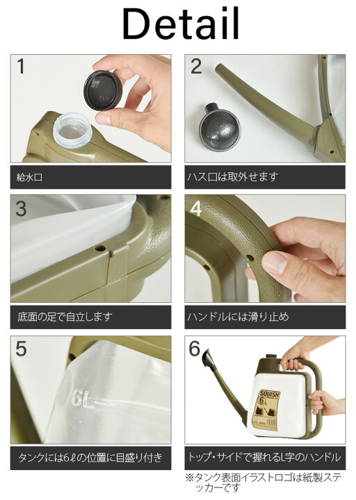 楽天市場 Max37倍 じょうろ ジョウロ おしゃれ あす楽14時まで スクイシュ ウォーターリングカン Squish Watering Can 6l折り畳み コンパクト 水差し ジョーロ ガーデニング雑貨 水やり 観葉植物 6リットル Plywood Furniture