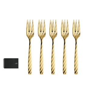 yubNtCf[Ԓ őP52{z yz Perrocaliente 100 DRESS Gold hX Jg[Zbg S[h [ Tea Fork Set / Tea Spoon Set ] 5{Zbg Mtg{bNX uh e[u
