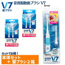【公式】音波振動歯ブラシV7〈ET-V2〉＋替ブラシ(2本入)2個セット〈RT-02〉送料無料 電動歯ブラシ 長持ちキャップ つ…