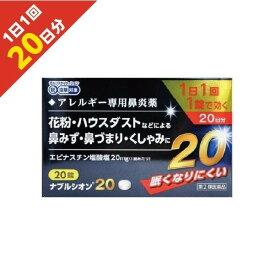 『ナブルシオン20 20錠 』 花粉症 同処方エピナスチン塩酸塩 ＜1日1回＞ アレルギー性鼻炎 鼻炎薬　【第2類医薬品】