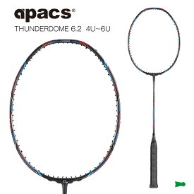 APACS THUNDERDOME 6.2 バドミントン ラケット アパックス バドミントンラケット 38ポンド（THUN）