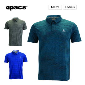 APACS ゴルフウェア メンズ ゴルフ ウェア ゴルフシャツ 襟付き シャツ スポーツウェア 半袖 速乾 AP13008