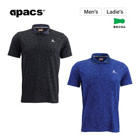 APACS ゴルフウェア メンズ ゴルフ ウェア ゴルフシャツ 襟付き シャツ スポーツウェア 半袖 速乾 COL-13010