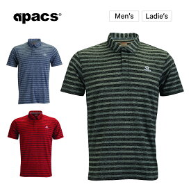 APACS ゴルフウェア メンズ ゴルフ ウェア ゴルフシャツ 襟付き シャツ スポーツウェア 半袖 速乾 CAS-13007