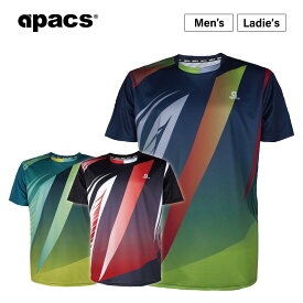 APACS バドミントンウェア テニスウェア バドミントン ウェア ゲームウェア テニス Tシャツ 半袖 メンズ レディース RN10137-AT