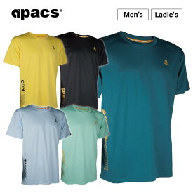 APACS バドミントンウェア テニスウェア バドミントン ウェア トレーニングウェア テニス Tシャツ 半袖 メンズ レディース RN323-AT