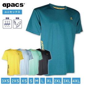 APACS バドミントンウェア テニスウェア バドミントン ウェア トレーニングウェア テニス Tシャツ 半袖 メンズ レディース RN323-AT
