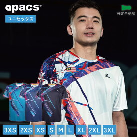 APACS バドミントンウェア テニスウェア バドミントン ウェア ゲームウェア テニス Tシャツ 半袖 メンズ レディース RN10139-AT