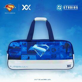 スーパーマン ラケットバッグ バドミントンバッグ 大容量 6本収納 ショルダーストラップ付き DCコミックス 正規品 おしゃれ 部活 試合 遠征 MAXX マックス MLBAG08