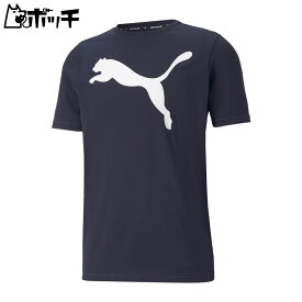 プーマ ジャパン ACTIVE ビッグロゴ Tシャツ 588860 06ピーコート PUMA ユニセックス シューズ ウェア スポーツ用品