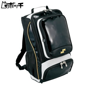 エスエスケイ エナメルバッグパック BA1010 9038ブラック×ゴールド SSK ユニセックス 野球 シューズ ウェア ユニフォーム グローブ バット 野球用品