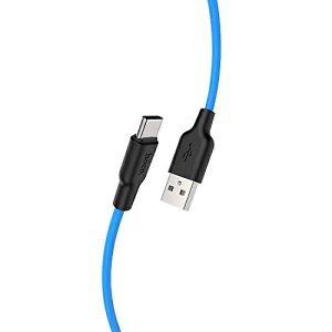 ���{�g���X�g�e�N�m���W�[ HOCO X21Plus �V���R���[�d�P�[�u�� Type-C 2.0m �u���[ X21P-TC20-BL