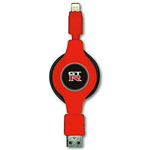 NISSAN CZXi GT-R CHARGE & SYNC USB REEL CABLE FOR IPHONE RED NRMUJ-RRD GA[WFC