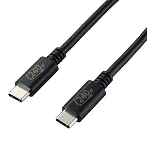 GR USB2.0P[u/C-C^Cv/Fؕi/USB Power DeliveryΉ/240W/1.0m/ubN U2C-CCPE10NBK
