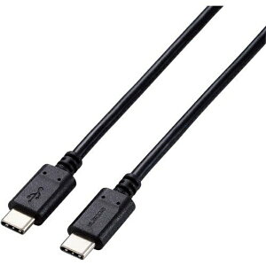 �G���R�� USB2.0�P�[�u��(�F�ؕi�AUSB Type-C(TM) to USB Type-C(TM)) U2C-CC5PC10NBK