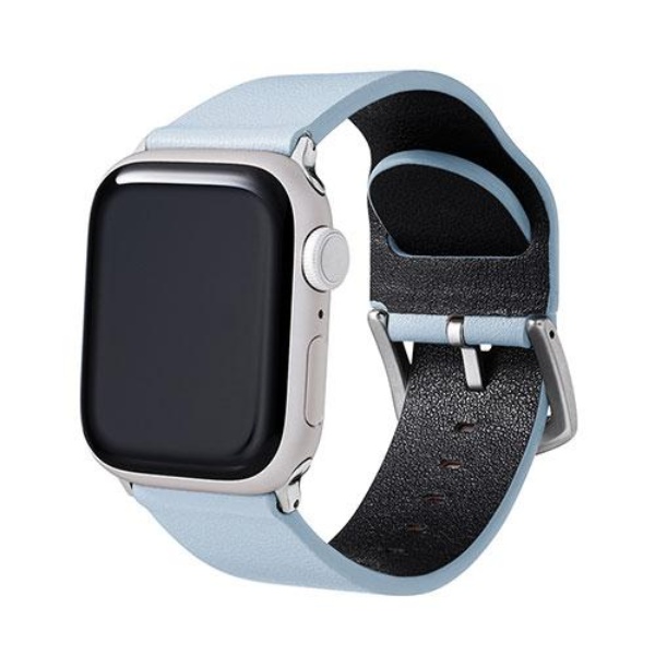 Apple watch レザーバンド 38,40,41mm用 グレー 二重巻き