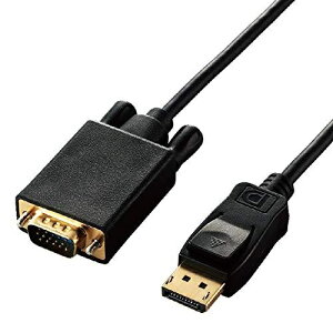 �G���R�� �ϊ��P�[�u�� DisplayPort-VGA 2.0m �u���b�N CAC-DPVGA20BK