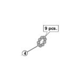 Y00091310 鋼球（1/4）18個